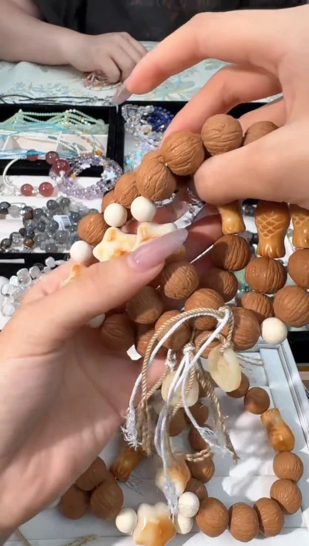 水晶手链未镶嵌K007木头星星小鱼设计款