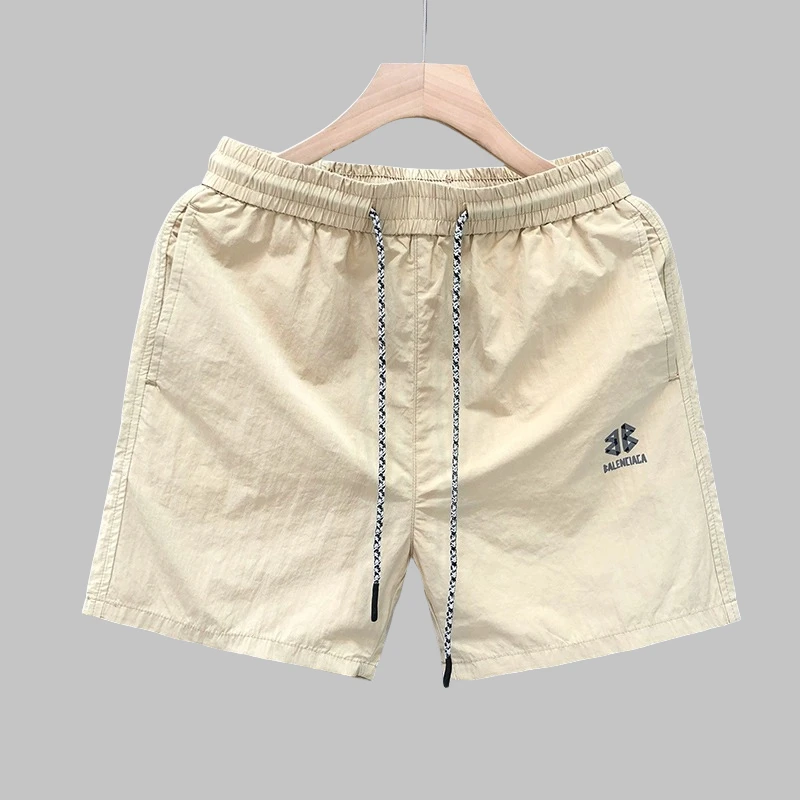 休闲短裤男款2025夏季高品质时尚痞帅系带宽松百搭男士运动五分裤