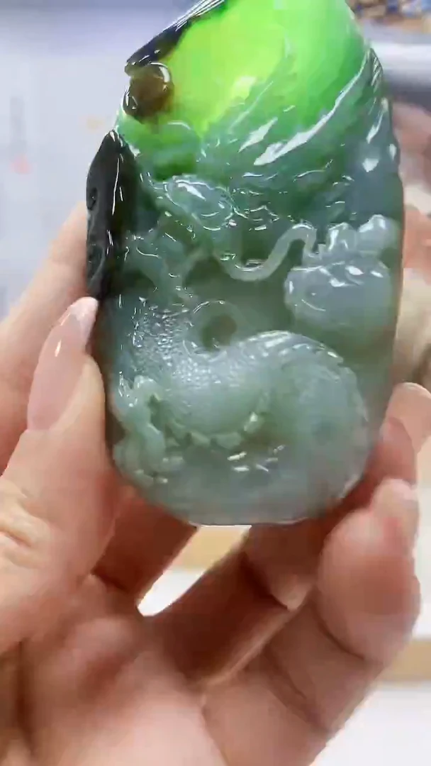 未镶嵌定制翡翠5167ty-毛货挂件50