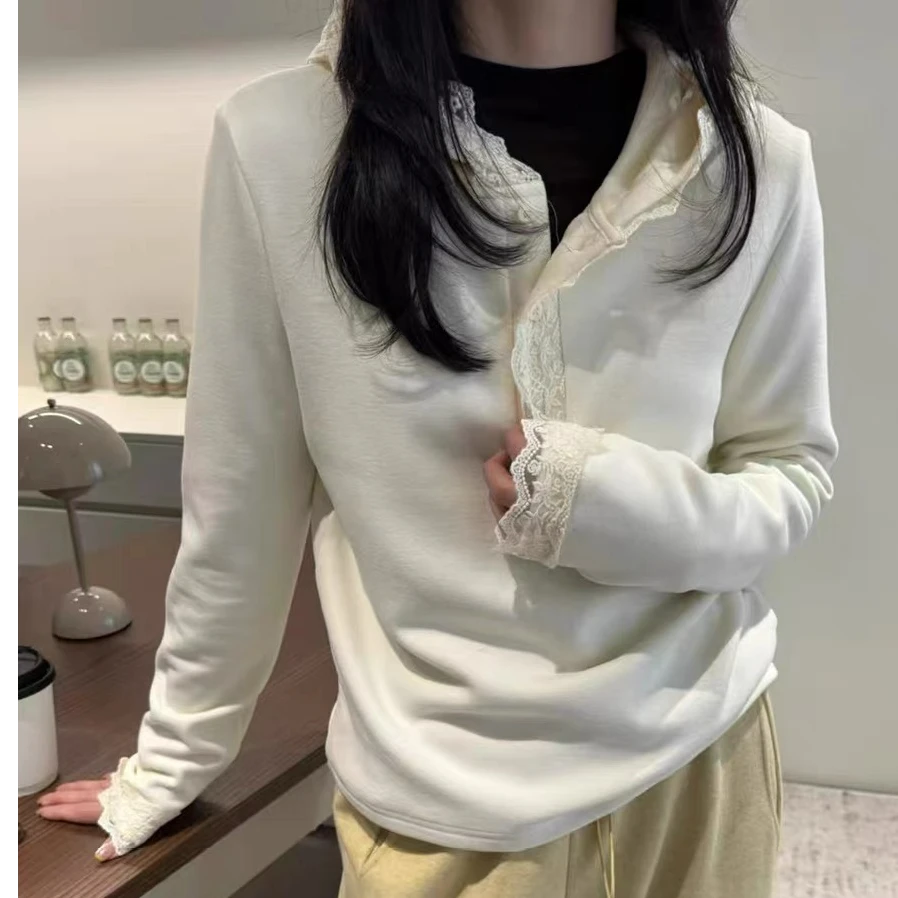 蕾丝帽德绒打底衣9867款   11-33