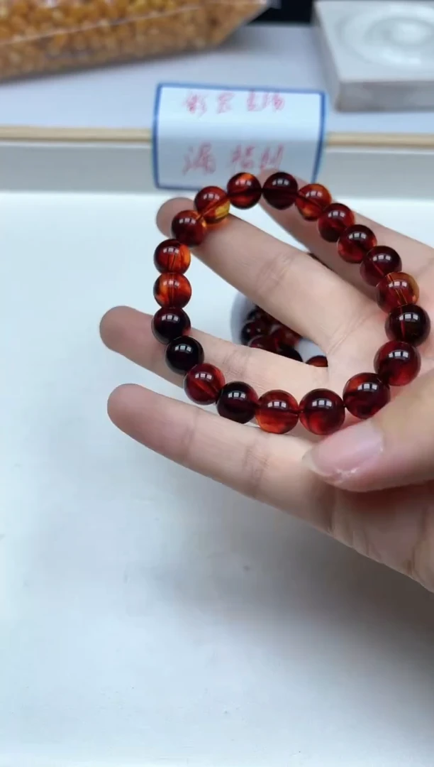 未镶嵌琥珀裸石M113血珀10mm1条18元