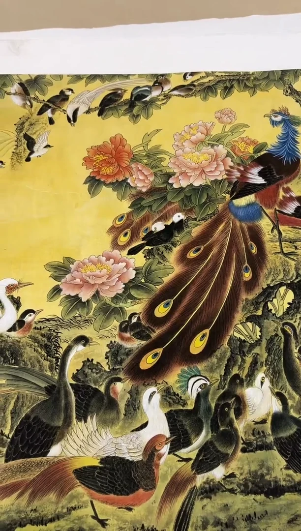 雅趣高端精品年画百鸟朝凤横幅 zhb013