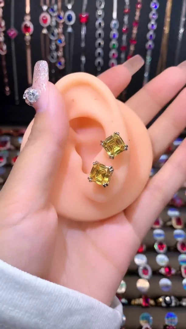 水晶戒指银S925镶嵌银色