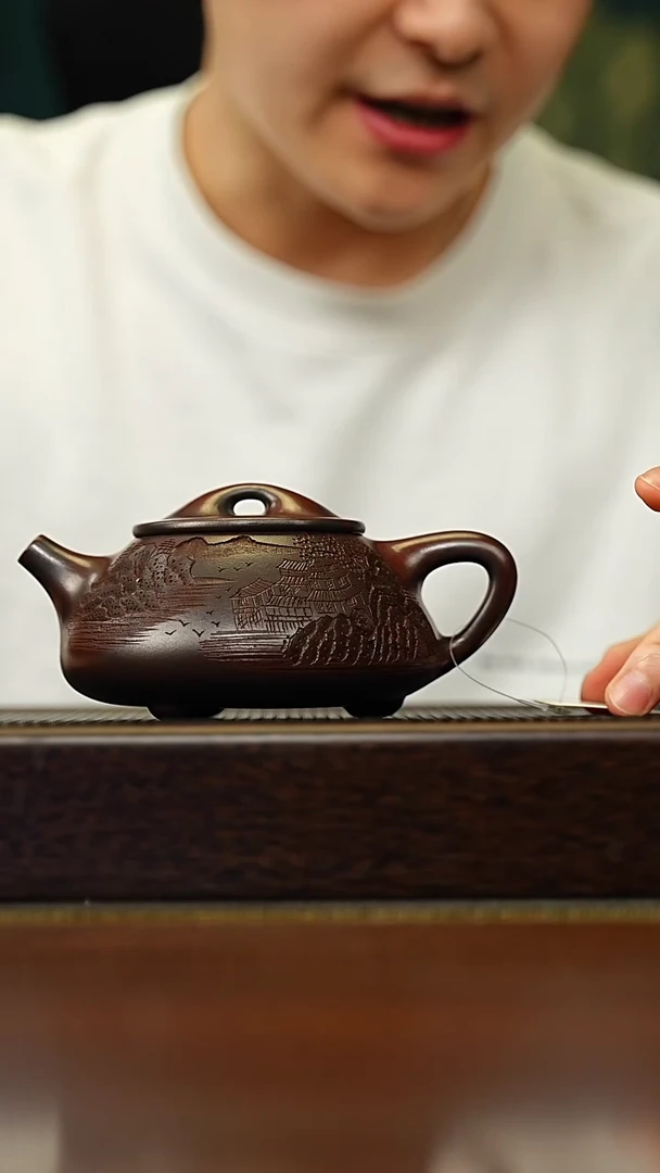 茶壶紫砂宜兴原矿 手工 紫砂壶容量320CC