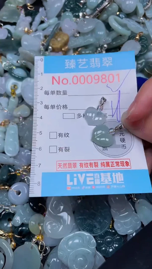 吊坠(不含链)未镶嵌翡翠9801