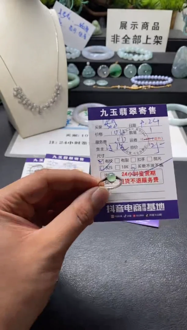 颈饰银S925镶嵌翡翠鹦**婆买断