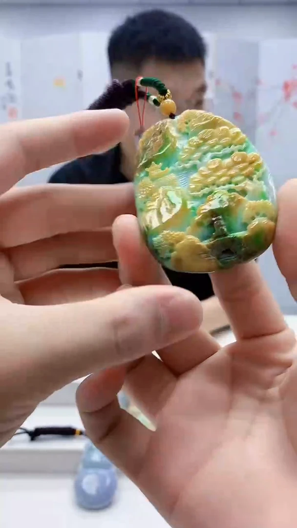 定制翡翠未镶嵌5158bb-毛货挂件17