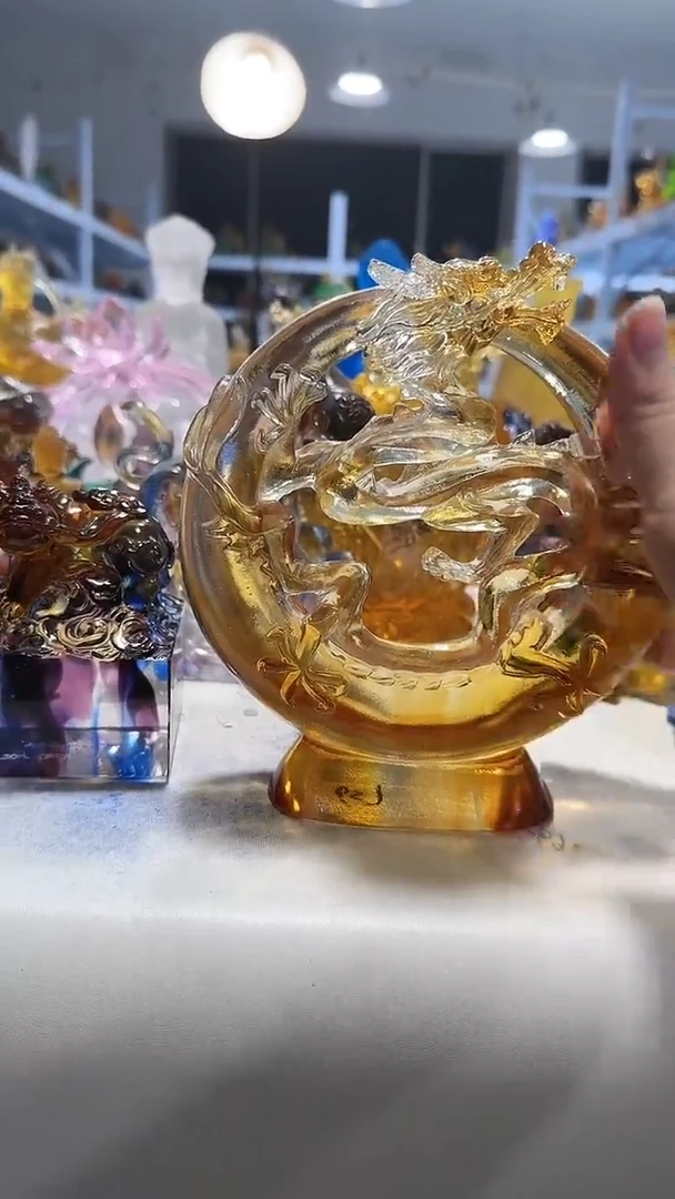手工艺品琉璃657古法琉璃  微瑕介意勿拍 不退不换 龙