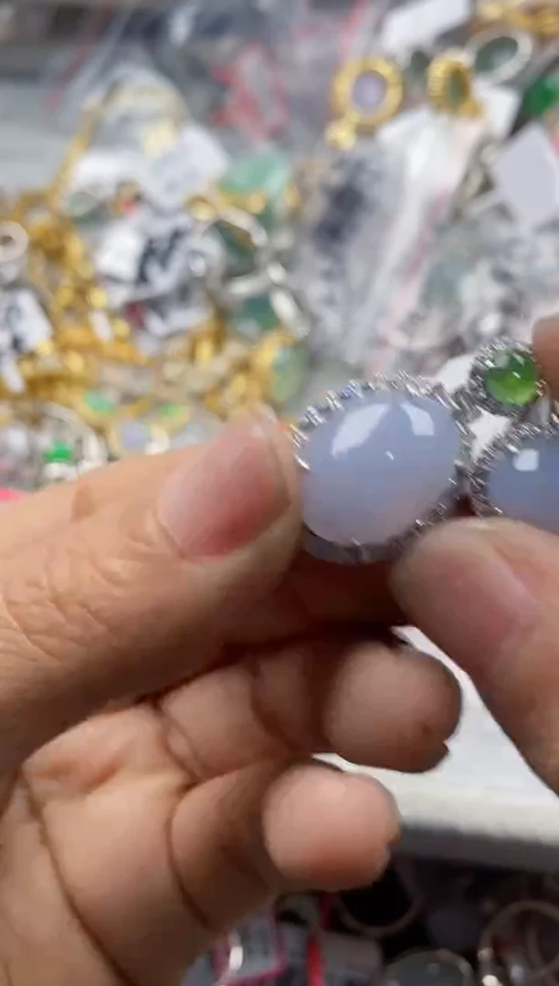 银S925镶嵌戒指翡翠13                1