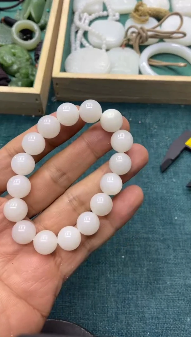 【闪购商品】和田玉手串卡12+未镶嵌手串