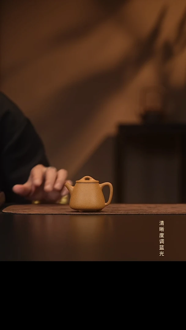 允禾斋  紫砂壶  黄段 高瓢