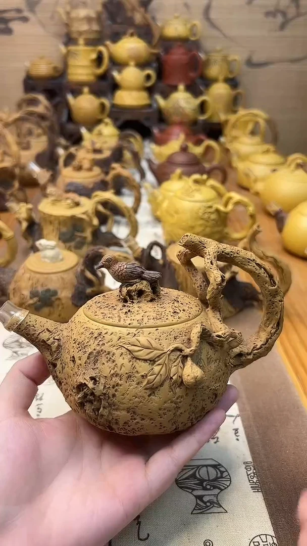 茶壶紫砂ご*暮仿木供春壶350cc