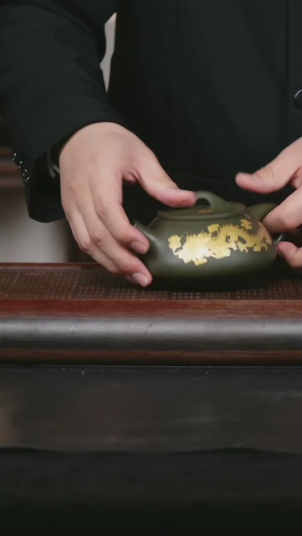 【闪购商品】紫砂茶壶28 原矿紫砂壶 石瓢 绿泥