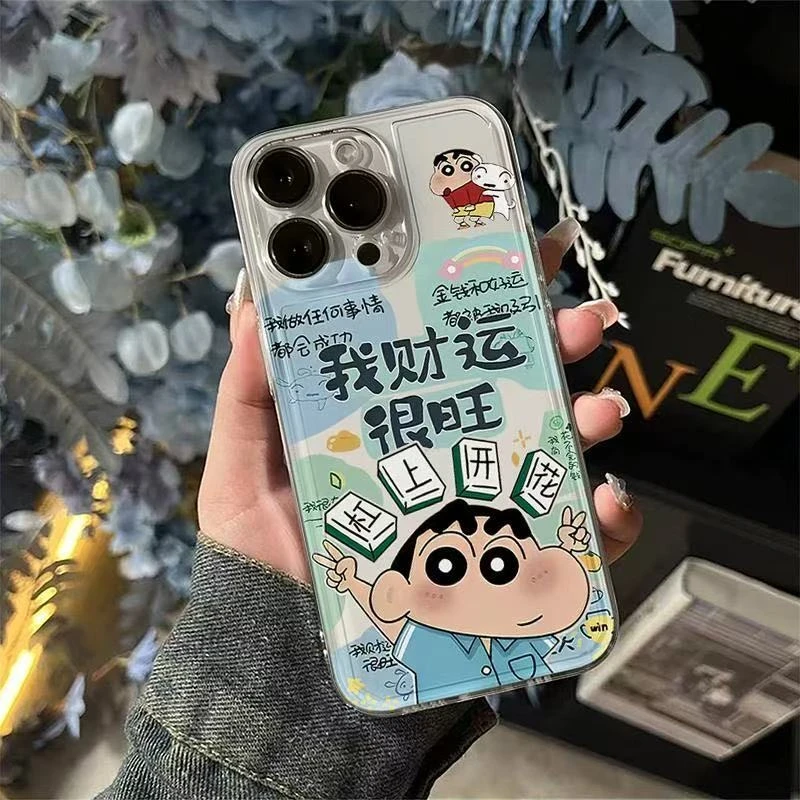 BANCA小新财运很旺适用苹果16promax手机壳15透明14plus13/12套xs