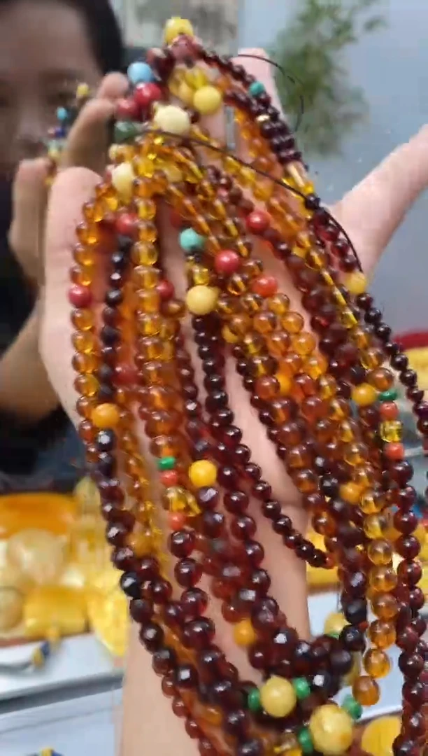 【闪购商品】琥珀裸石未镶嵌天然琥珀蜜蜡手链多样性发一