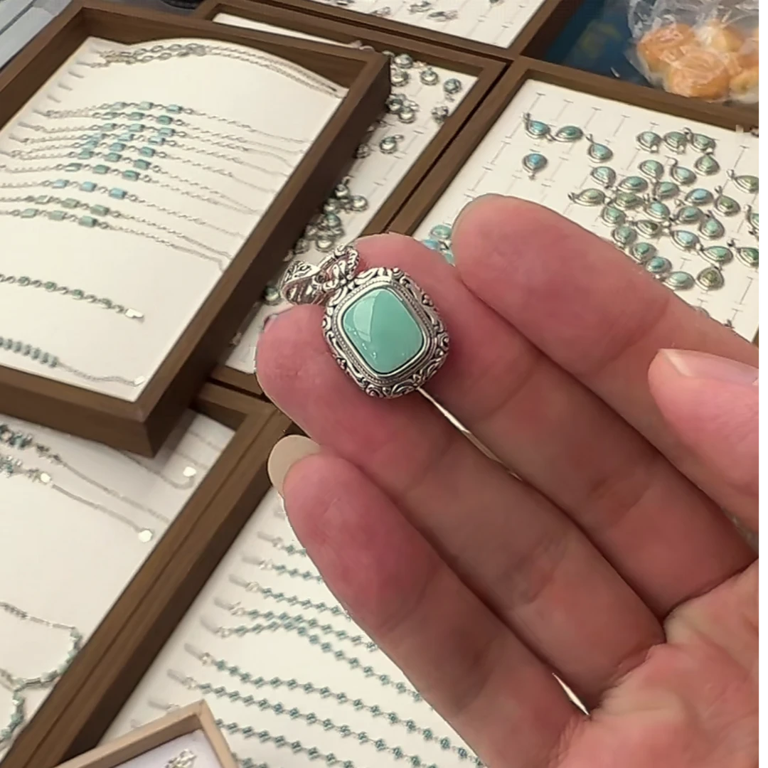 吊坠925银 S925银方糖松松吊坠（默认微瑕）