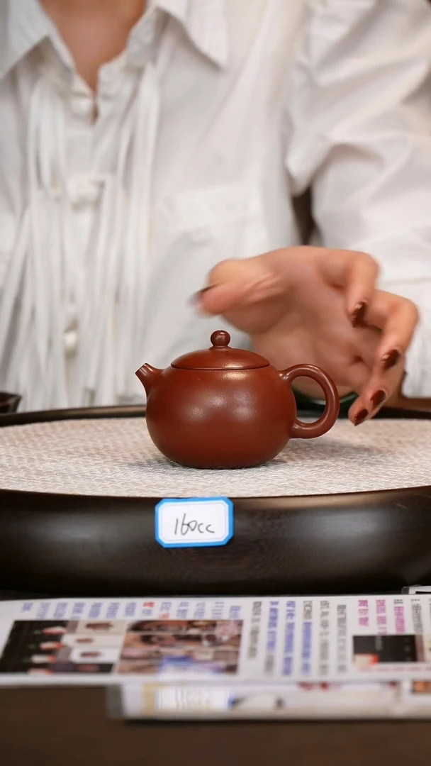 茶壶紫砂【许燕】红泥西施壶160cc