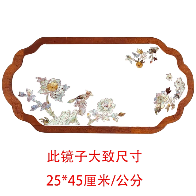 上海大盟水移画贝壳花螺钿贴纸diy手工画客厅卧室墙面装饰画牡丹