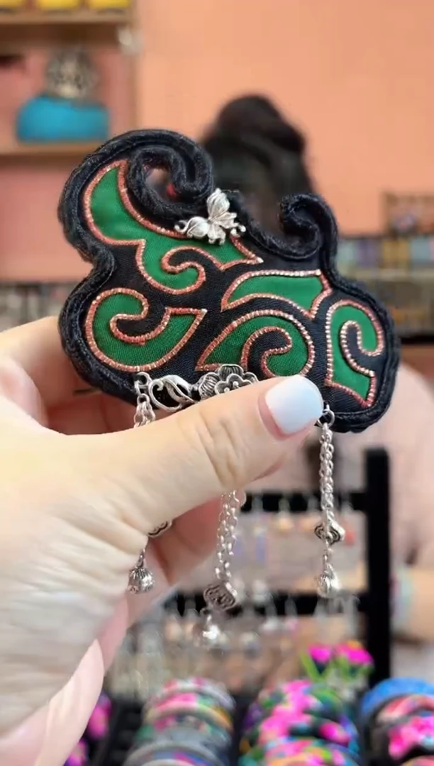 织绣艺枝独绣老绣饰品6