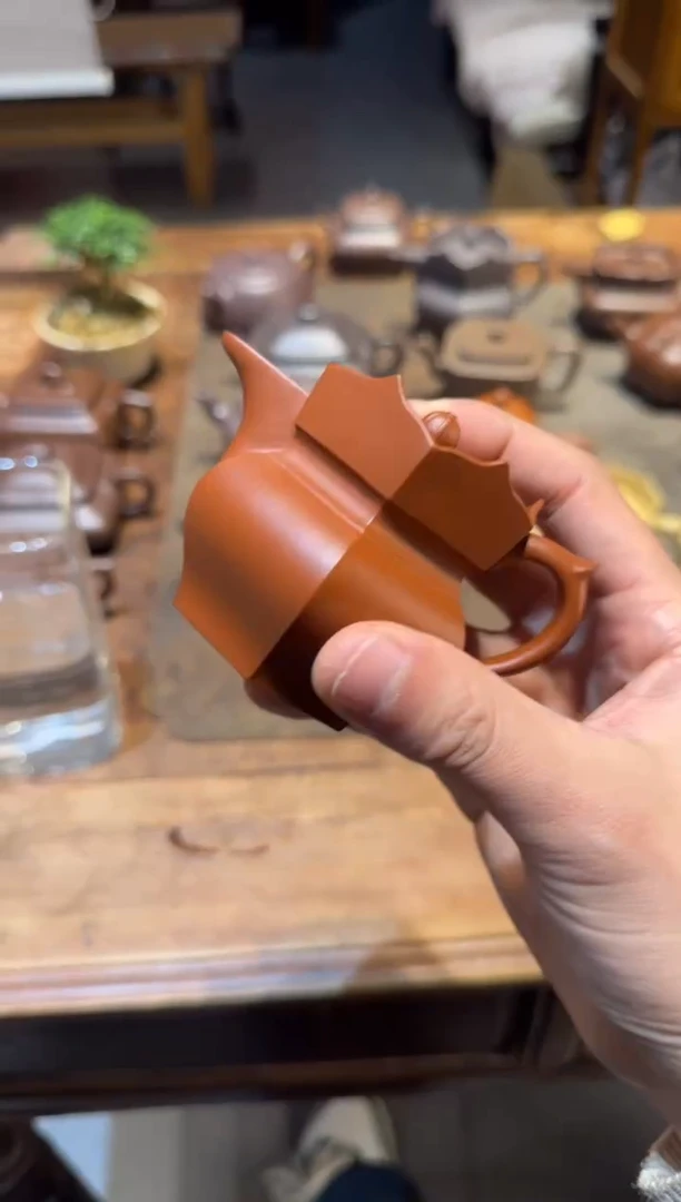 茶壶紫砂用****5朱泥小僧帽 90ml