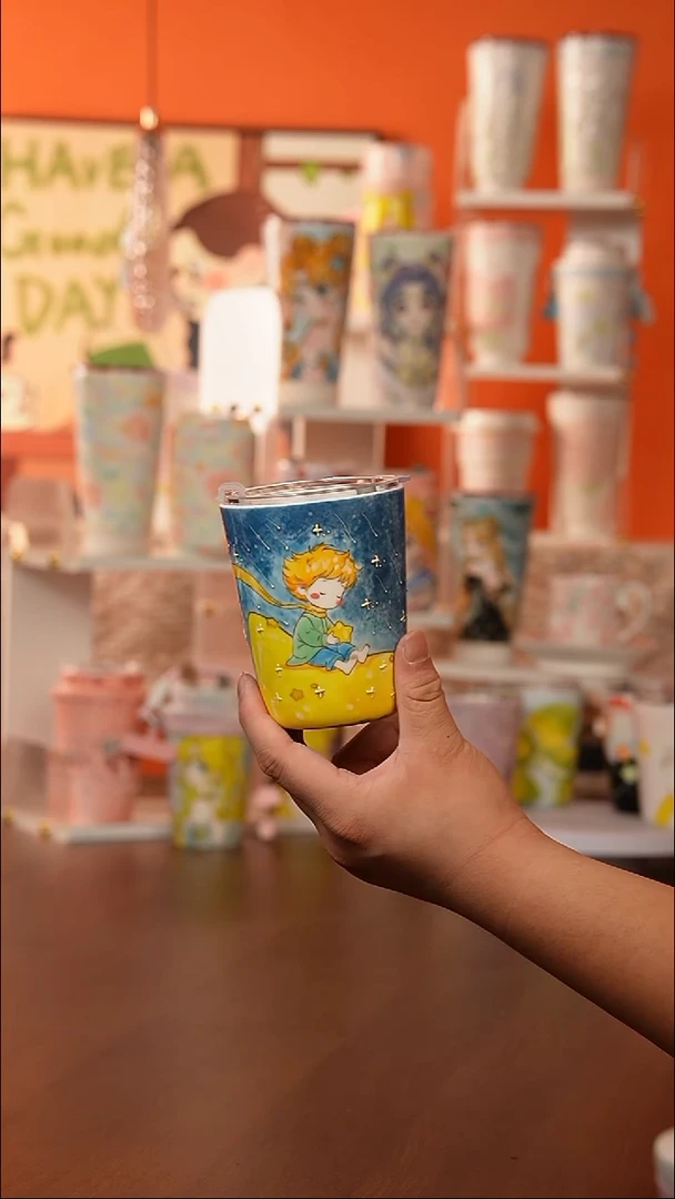 景德镇手工手绘文创陶瓷杯