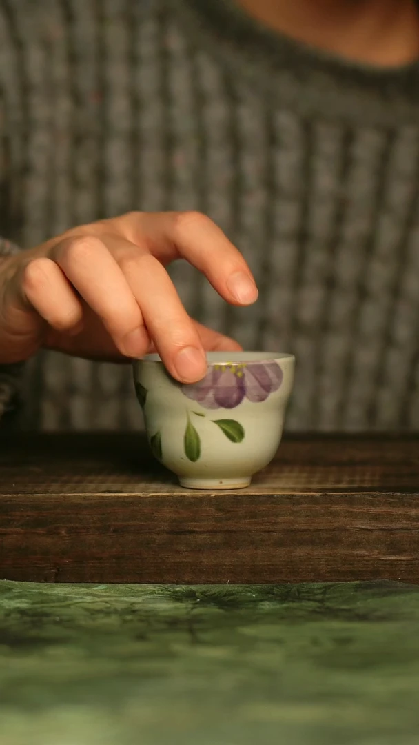 瓷器青诗集手工手绘瓷器