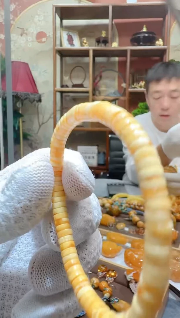 蜜蜡颈饰未镶嵌599天然蜜蜡珠宝奇石全都保真