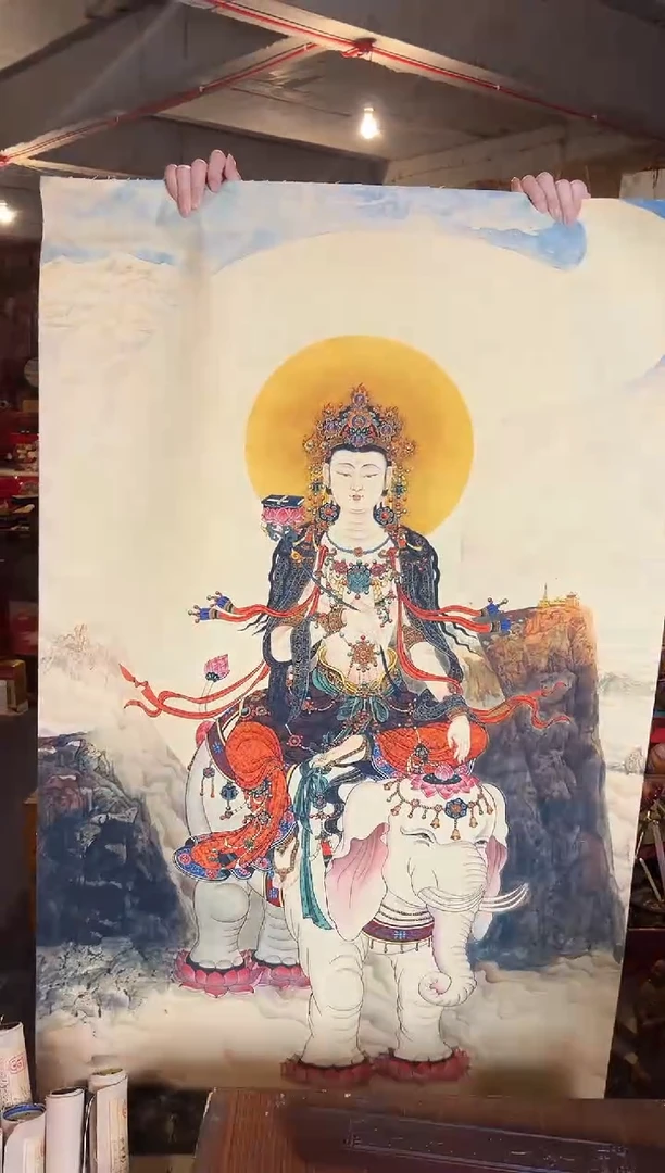 卷轴画手绘唐卡162