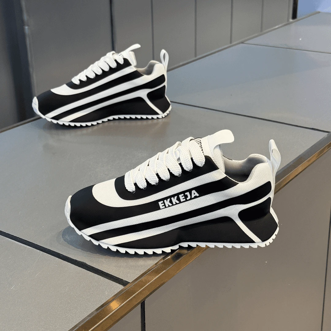 2025夏季新款老爹鞋高级感痞帅男鞋百搭飞织网面运动休闲鞋