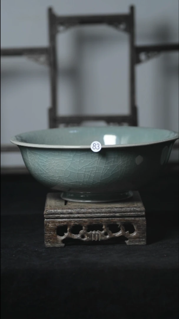瓷83号超大手工碗清凉寺汝瓷