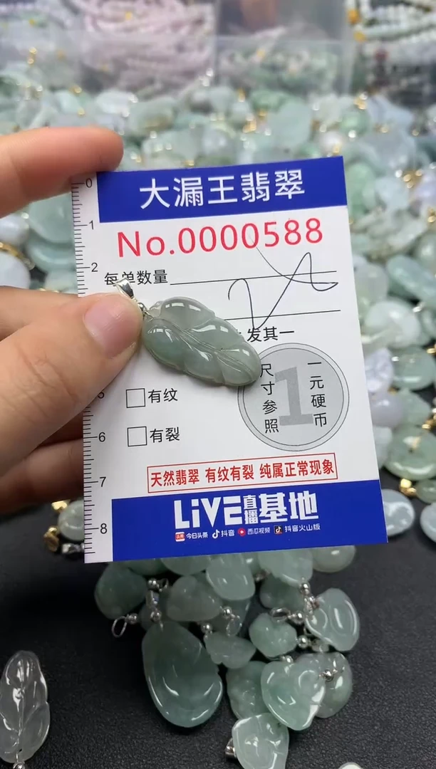 翡翠未镶嵌吊坠(不含链)588