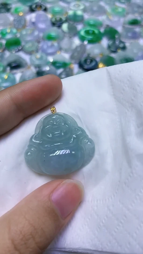 翡翠未镶嵌颈饰天然缅甸翡翠A货