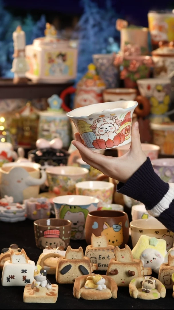 其他陶景德镇釉下彩手绘设计师款陶瓷