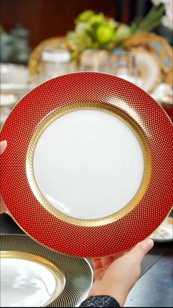 瓷片10.5英寸平盘 1个