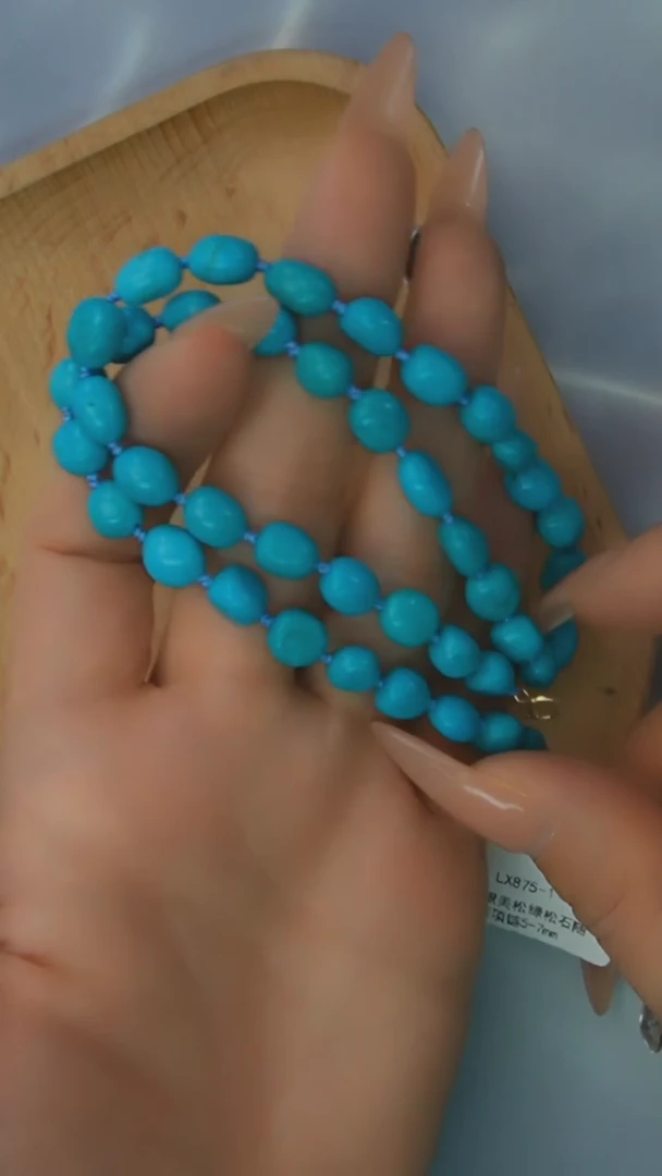 【闪购商品】绿松石项链银S925镶嵌发货一件