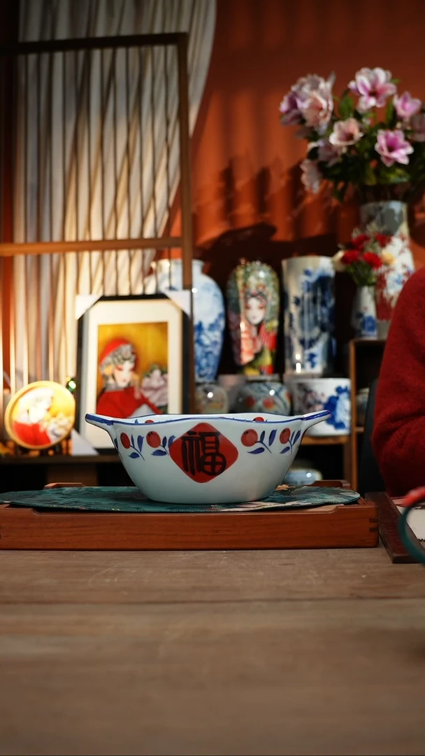 【简家甄选】景德镇设计师釉下手绘陶瓷