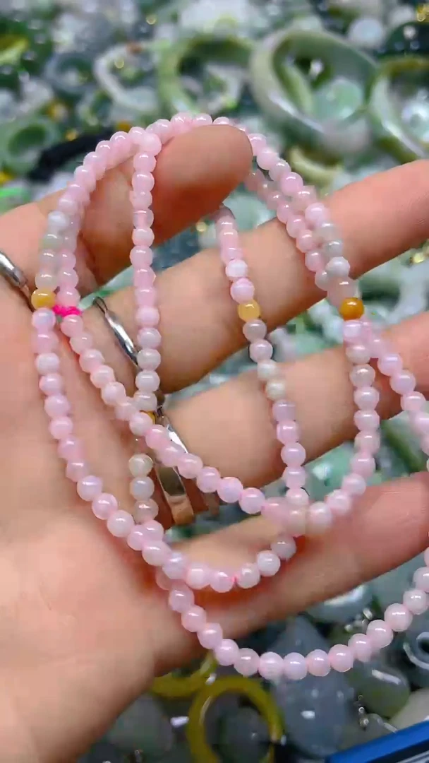 翡翠未镶嵌颈饰3MM/Y/翡翠A货,一件也是批发价