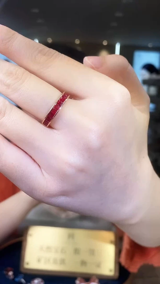 【闪购商品】红宝石戒指银S925镶嵌07