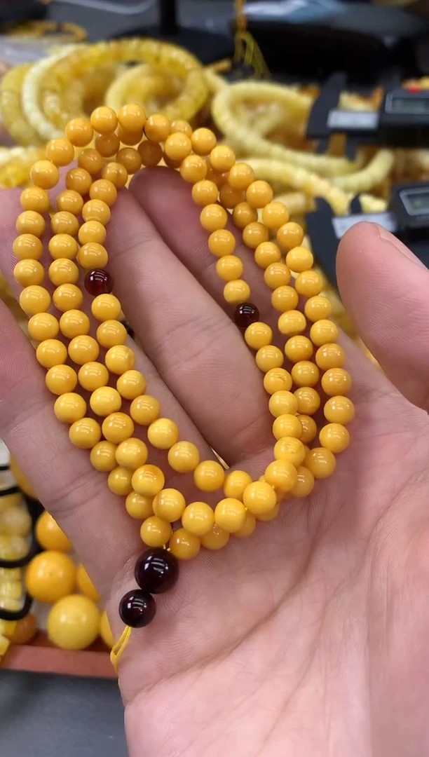 未镶嵌蜜蜡裸石链子