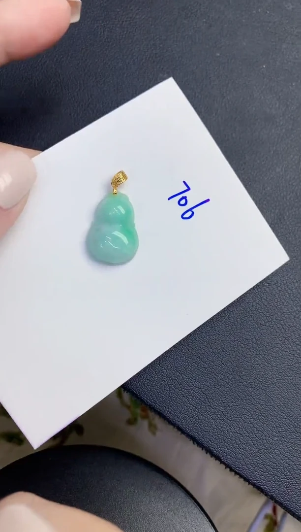 颈饰未镶嵌翡翠缅甸天然翡翠A货