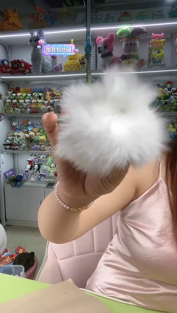 玻璃2497妲己毛球1个白色