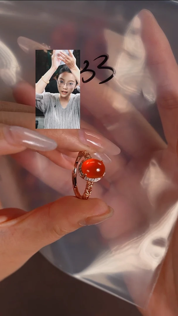 未镶嵌南红玛瑙戒指如*若雨臣品质回血
