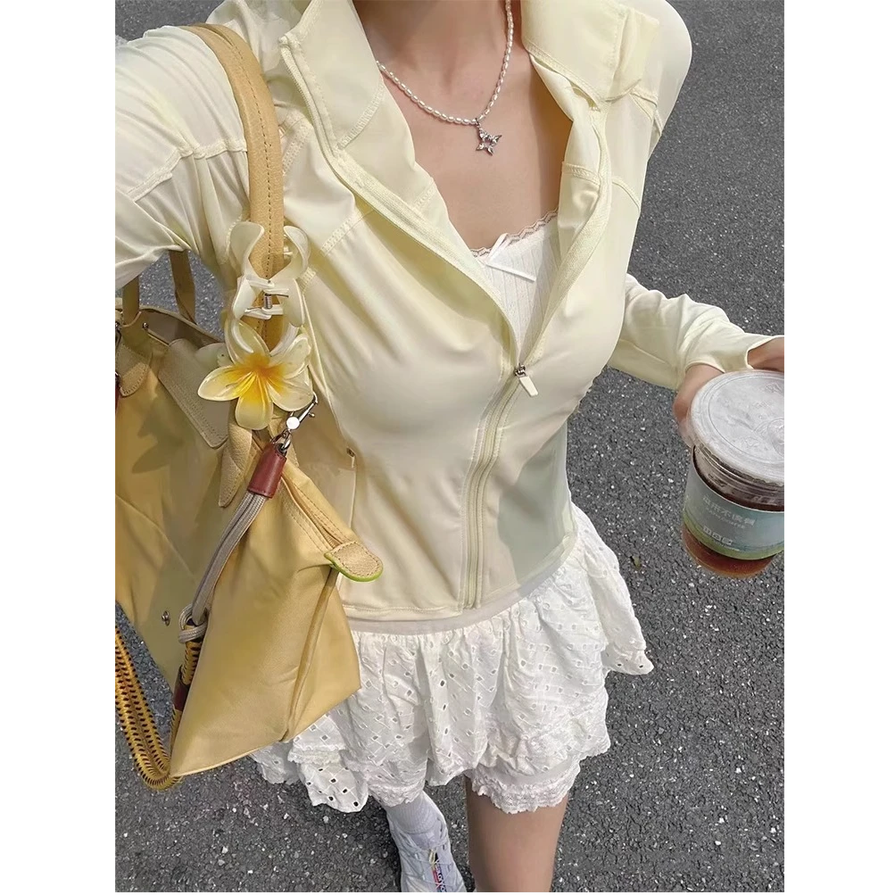 【运费补贴】冰感修身防晒衣女夏季2025新款收腰遮肉户外骑行防晒服