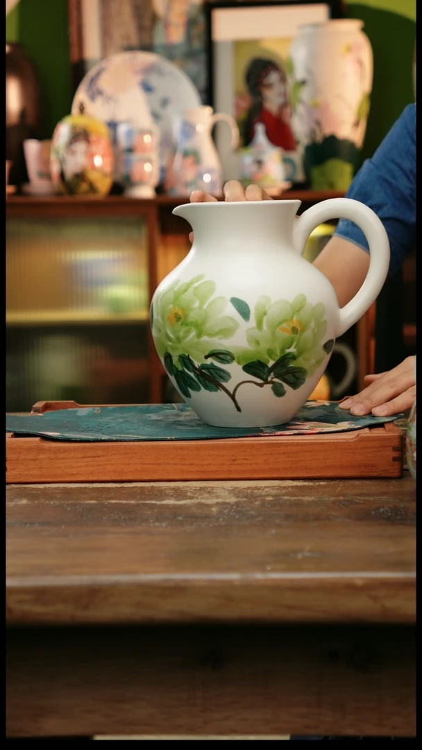 瓷片景德镇纯手工釉下彩精品茶具水杯