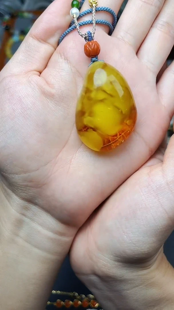 蜜蜡颈饰未镶嵌吊坠 06