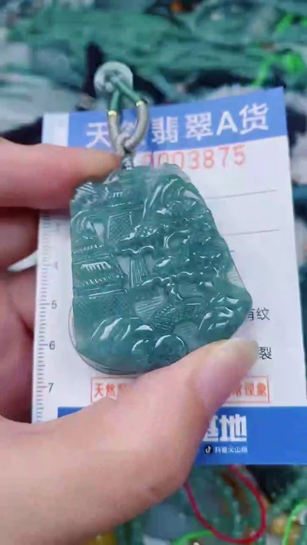 翡翠未镶嵌颈饰00003875