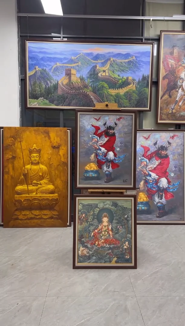 油画油画《钟馗》带框50*70CM！中秋国庆活动！价格88！仅此一幅！！！