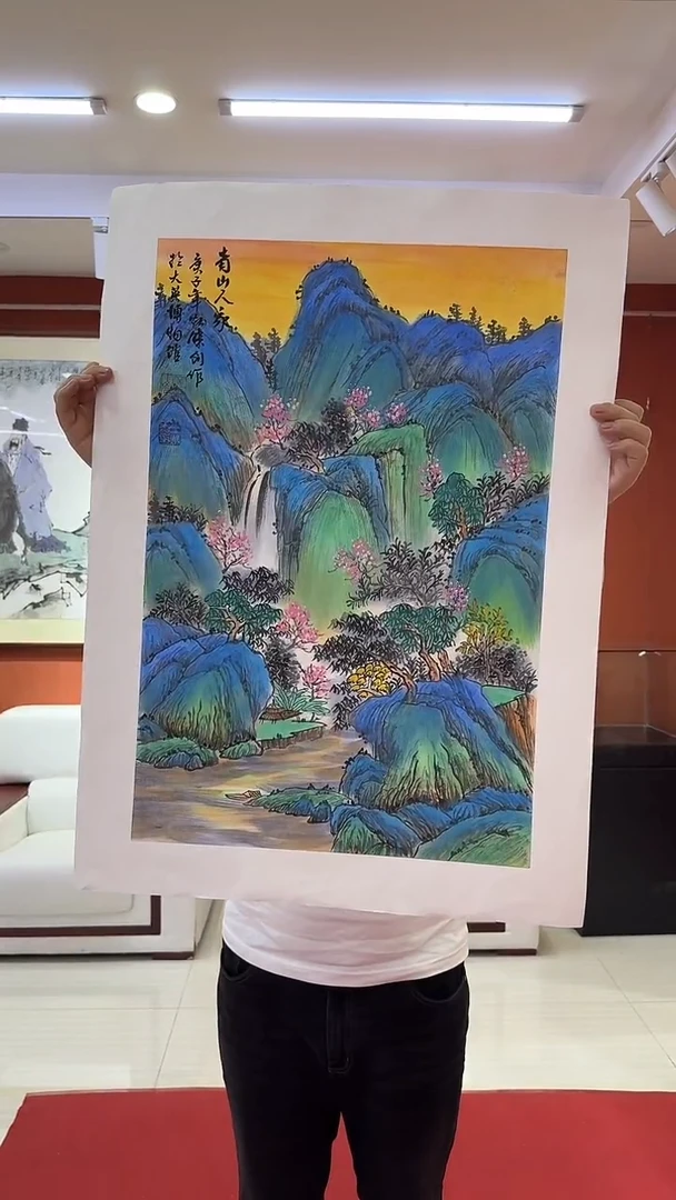 国画王炳杰手绘绘画作品13-11