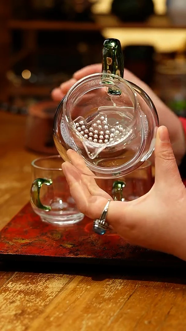 【闪购商品】禾器/熠然月牙/湖绿+璃享水月杯湖绿2入