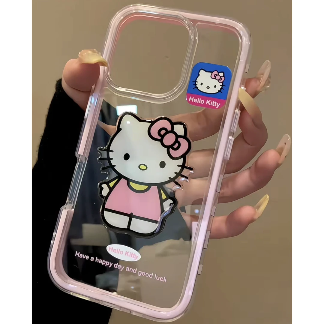 壳望蝴蝶结KT适用苹果15Pro手机壳13硅胶XSMax/xr/12女16/14p套